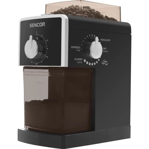 Elektrisk kaffekvarn - SENCOR - SCG 5050 BK - 110 W - 180 g bönor - Svart
