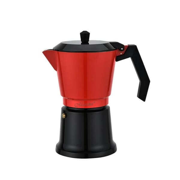 Italiensk Kaffekande Feel Maestro MR-1657-6 Sort Rød Aluminium 300 ml 6 Kopper