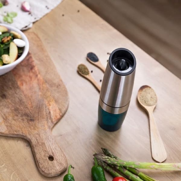 Kvarn för peppar och salt - Cecotec - InstantMill Gravity - Justerbar malning - Rostfritt stål - LED-lampa