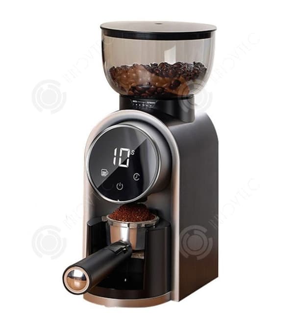 INN® kaffekvarn 25 malningsnivåer Justerbar tjocklek Elektrisk bönkvarn Smart skärm Justerbar kaffemalning