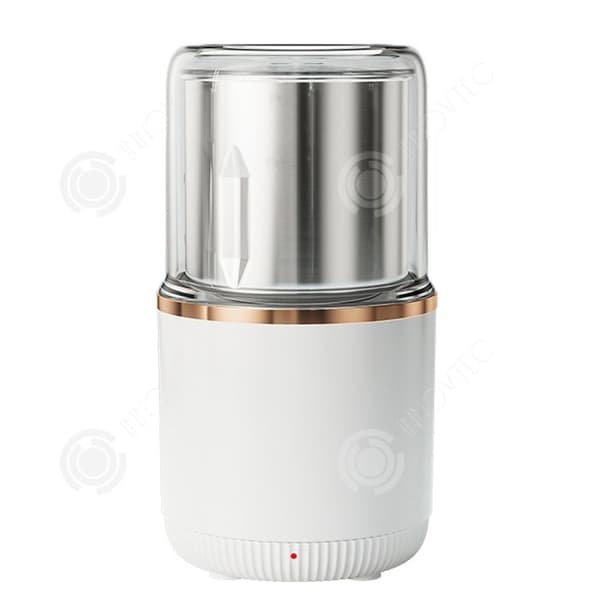 INN elektrisk kaffekvarn 200ml 150w 17x9cm Avtagbar och tvättbar kvarn Kaffebönkvarn Basbrusreducering