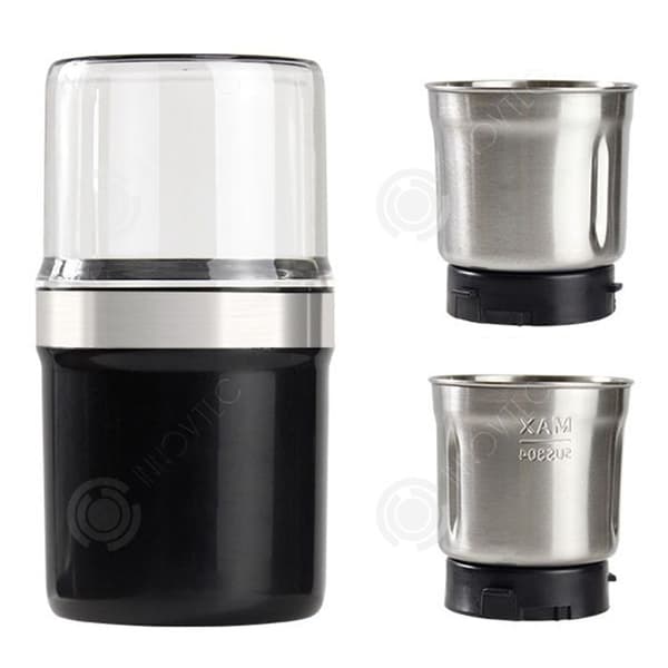 INN Elektrisk kaffekvarn i rostfritt stål 220w 200ml multifunktionell bärbar kvarn för fröer lin blandare