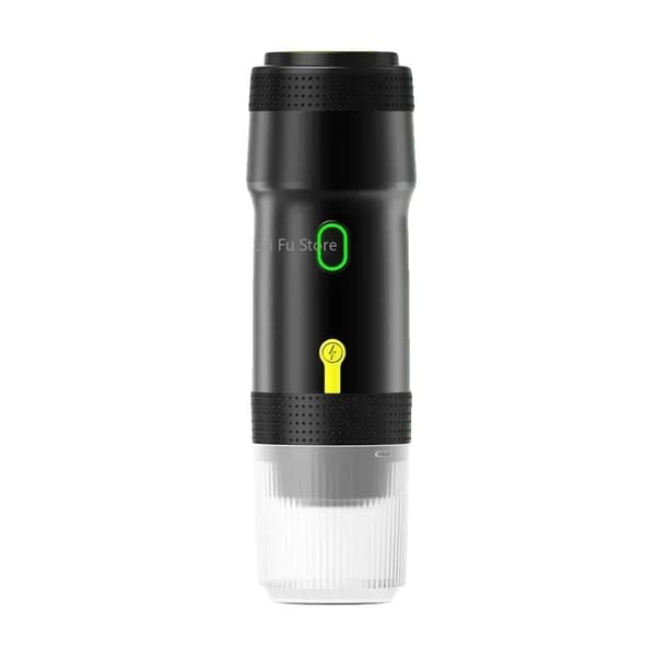Bärbar Espressomaskin, USB-C Snabbladdning, Mångsidiga Bryggalternativ,svart