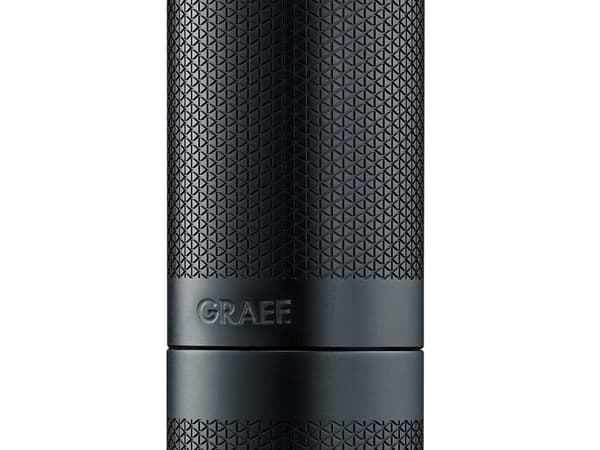 Graef MCM12EU, Bladkvarn, 25 g, Svart, Rostfritt stål, Trä, 600 g, 54 mm