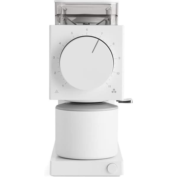 Kaffekvarn Fellow Gen 2 Ode med 31 inställningar för droppkaffe, franskpress och kallbryggning Vit matt.