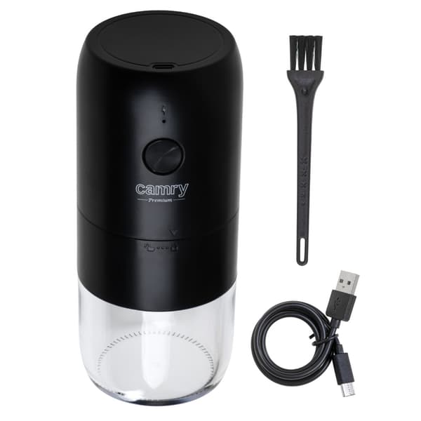 Sladdlös kaffekvarn med keramisk malning och USB-C-laddning