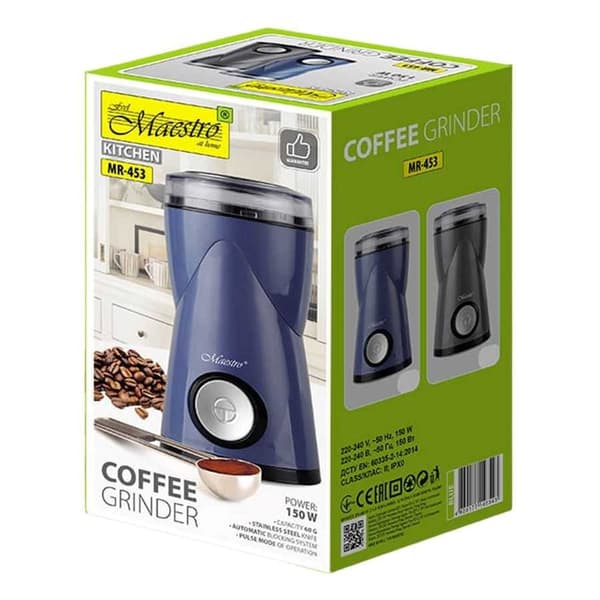 Feel-Maestro MR-453-BLUE kaffekvarn Knivkvarn 180 W