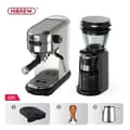 Miniatyrbillede 2 af 2: HejBREW Espresso Kaffemaskine, 20 Bar Pumpe Tryk, Rustfrit Stål Hus,H11G3 Jug Mat Tamper, EU