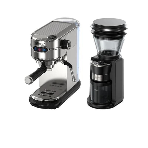 HejBREW Espresso Kaffemaskine, 20 Bar Pumpe Tryk, Rustfrit Stål Hus,H11G3 Jug Mat Tamper, EU