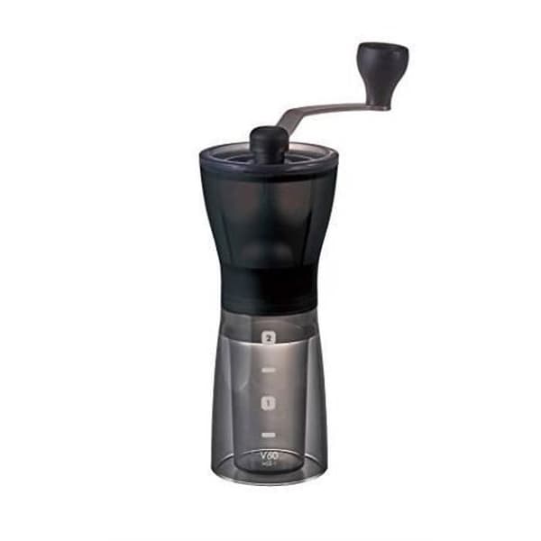 Kaffekvarn - Hario - MSS-1DTB - Glas - Svart - Manuell med keramisk kvarn