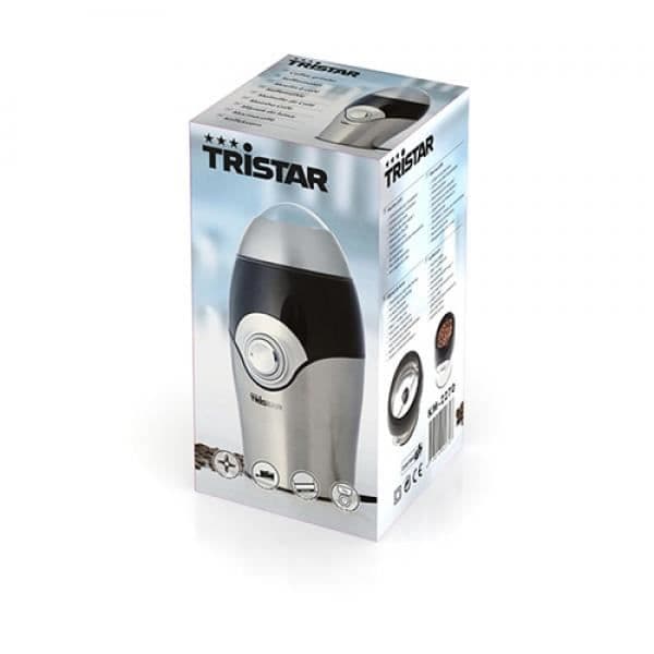 Tristar kaffekvarn - Kapacitet 70 Gr - Rostfria knivar - Effekt 150W