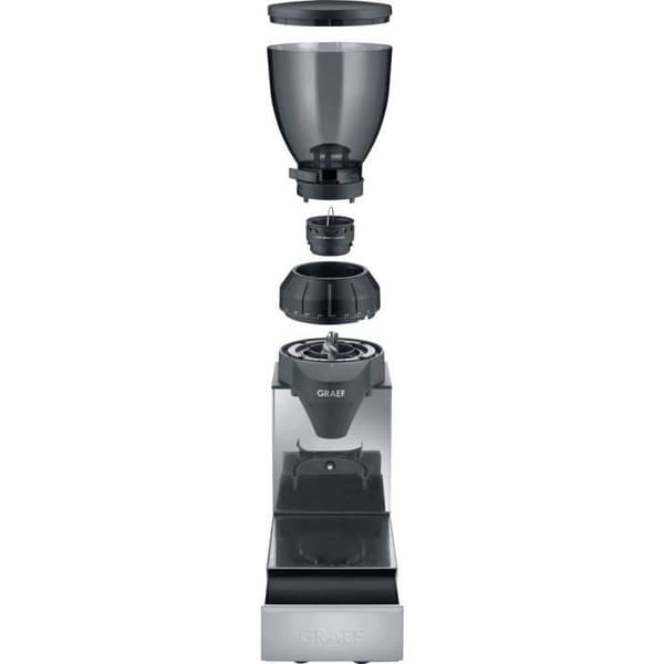 Graef CM850EU CM850EU Kaffekvarn rostfritt stål, konisk kvarn i svart stål