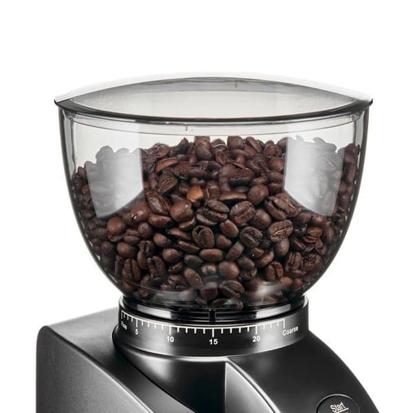 Elektrisk kaffekvarn - Kaffebönkvarn - Skydd mot statiskt kaffe - Svart - Solis Scala Zero Static 1662