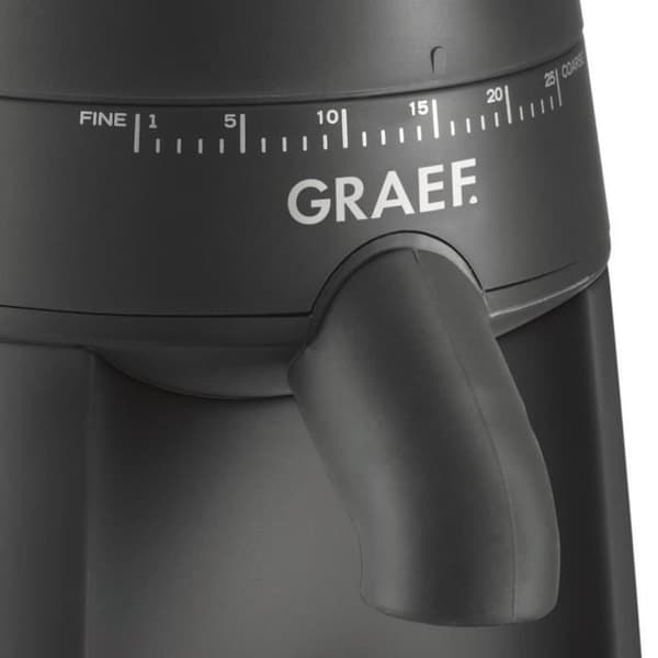GRAEF CM702 elektrisk kaffekvarn - Svart - Långsam malning - 24 malningsnivåer - Rengöringsborste ingår