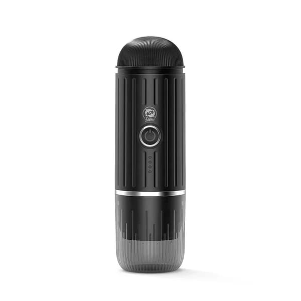 Bärbar Elektrisk Mini Kaffemaskin, Bekväm för Resor, Uppladdningsbar Design,svart