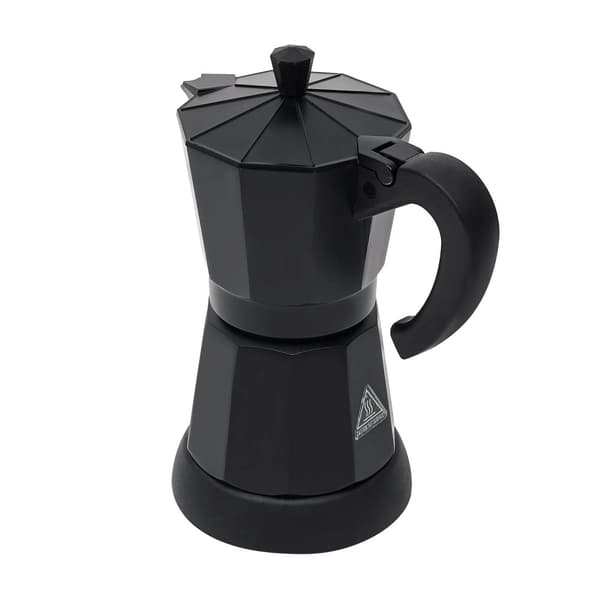 Sähkökahvikeitin, 300 ml kapasiteetti, 480 W teho, moderni muotoilu,musta