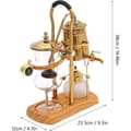 Miniatyrbillede 2 af 2: Gylden Siphon Kaffemaskine, 400ml Kapacitet, Retro Stil, Manuel Betjening,Guld