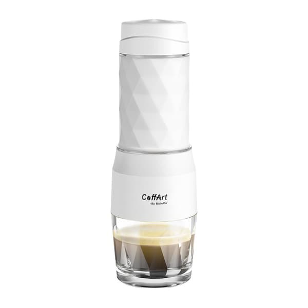 Bærbar Espresso Maskine, Håndtryksdesign, Hurtig Brygning,hvid