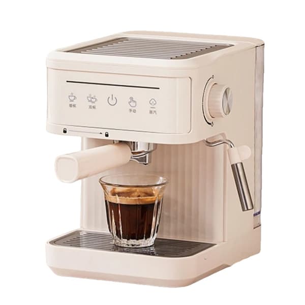 Elektrisk Kaffemaskin, 800W Effekt, Semi-Automatisk Bryggning,EU, 200742vit