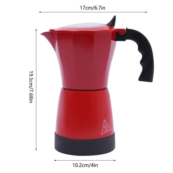 Kaffemaskine, 480W effekt, 12,68 oz kapacitet, betjening med ét tryk