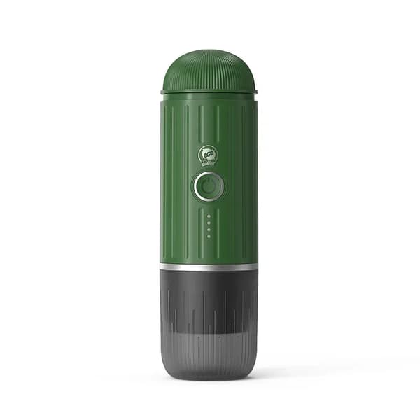 Bärbar Elektrisk Mini Kaffemaskin, Bekväm för Resor, Uppladdningsbar Design,grön