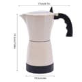 Miniatyrbillede 2 af 2: 300ml Elektrisk Kaffe Kande, Hurtig Bryggeteknologi, Kompakt Design,Hvid
