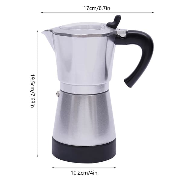 300ml Elektrisk Kaffe Kande, Hurtig Bryggeteknologi, Kompakt Design,Sølv
