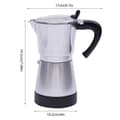 Miniatyrbillede 2 af 2: 300ml Elektrisk Kaffe Kande, Hurtig Bryggeteknologi, Kompakt Design,Sølv