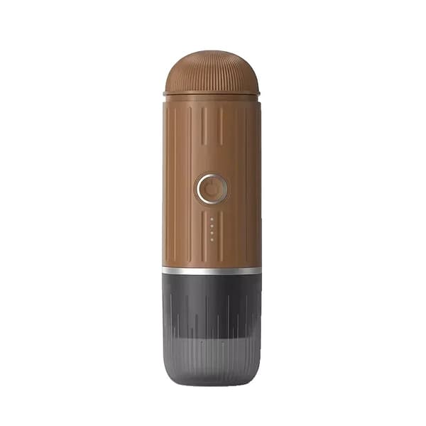 Bärbar Elektrisk Mini Kaffemaskin, Bekväm för Resor, Uppladdningsbar Design,Kaffefärg