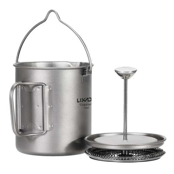 Lixada Titan Kaffebryggare, 750 ml kapacitet, lättviktig och korrosionsbeständig,Burk 750 ml