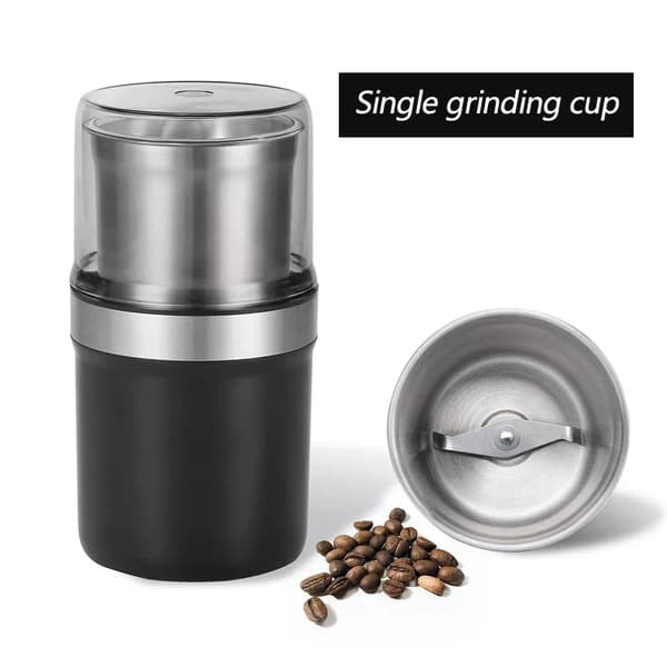 Kaffekvarn, bladtyp, 150W effekt, hölje av rostfritt stål,Enkel slipkopp, EU