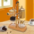 Miniatyrbillede 4 af 4: Siphon Kaffeemaskine, Borosilikatglas, Stilfuld Guldfinish, Kunstnerisk Brygning