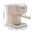 Miniatyrbillede 2 af 2: Espresso-maskine, 20 bar tryk, 1,5L vandtank,Hvid