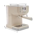 Miniatyrbillede 1 af 2: Espresso-maskine, 20 bar tryk, 1,5L vandtank,Hvid