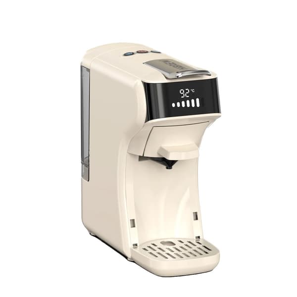 HiBREW Kapselkaffemaskin, 20 Bar Pumptryck, Mångsidiga Bryggalternativ,EU, H1B VIT
