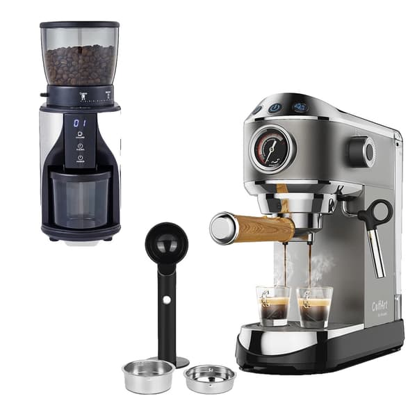Espresso Kaffemaskin, 20 Bar Tryck, 1,1L Avtagbar Tank,CM7008 N BCG819, EU