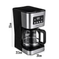 Miniatyrbillede 2 af 2: Kaffemaskine, 12 kop kapacitet, programmerbar timer,sort, EU
