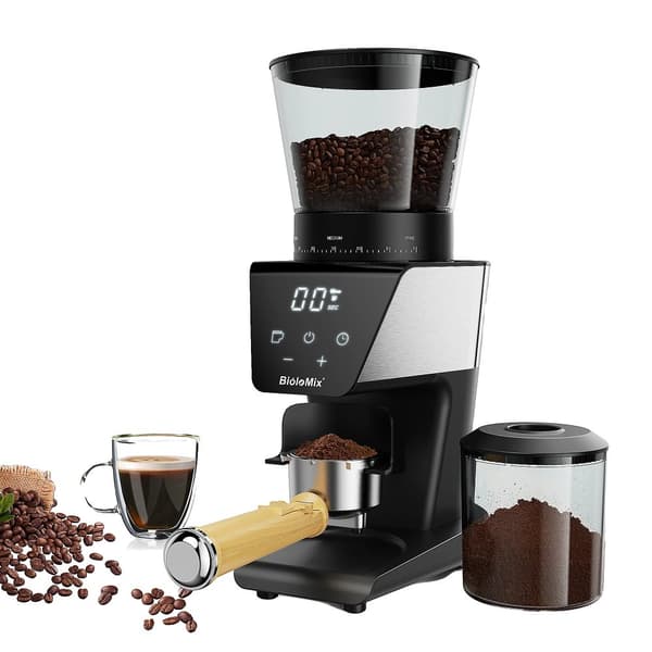Automatisk Kværnkaffekværn, 30 Kværnindstillinger, Rustfrit Stål Gehäus, Elektrisk Strøm,EU, BG706 med ring