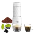 Miniatyrbillede 1 af 2: Bærbar Kaffemaskine, Håndtryk, Rejsevenlig, hvid