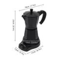 Miniatyrbillede 2 af 2: Moka Kaffekande, 300 ml kapacitet, 480 W effekt, moderne design,sort