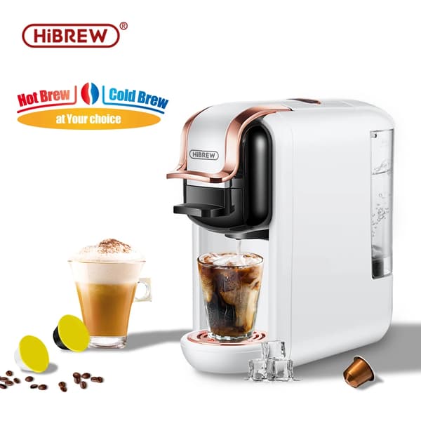 Espresso Kaffebryggare, Kapacitet 5 koppar, Plastkåpa, Funktion Espresso,EU, H2A Vit