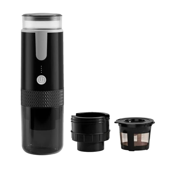 Kaffebryggare, trådlös, 160ML kapacitet, pumptryck,Svart