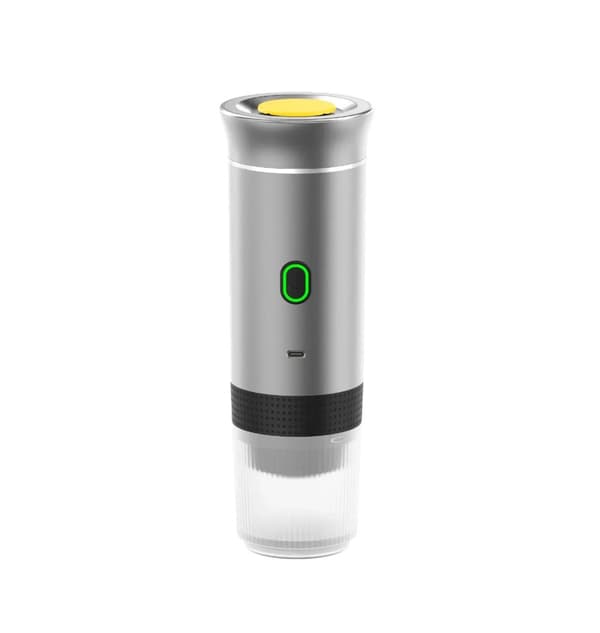 Bærbar Espresso Kaffemaskine, Multi-kompatibel Design, Intelligent Ekstraktion, USB Type-C Opladning,Sølv