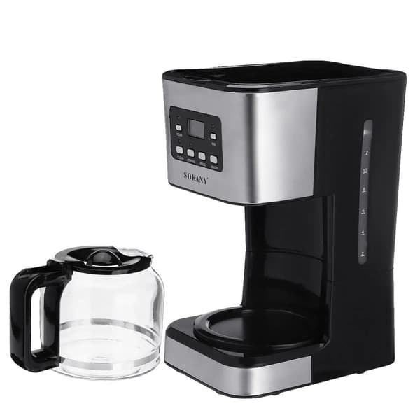 Kaffemaskine, 12 kop kapacitet, programmerbar timer,950W