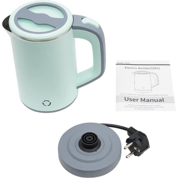 Mini matkakattila, 0,8 L kapasiteetti, 600 W teho