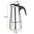Miniatyrbillede 2 af 2: Espresso-maskine, 200 ml kapacitet, 4 kopper, rustfrit stål,Sølv
