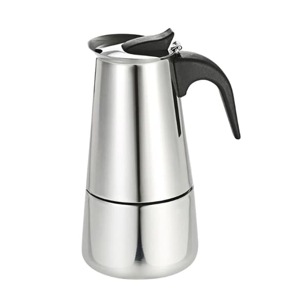 Espresso-maskine, 200 ml kapacitet, 4 kopper, rustfrit stål,Sølv