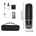 Pikkukuva 2 / 2: Kannettava espresso-kahvinkeitin, 7800mAh akku, 100W teho, 80ml vesitankki,musta