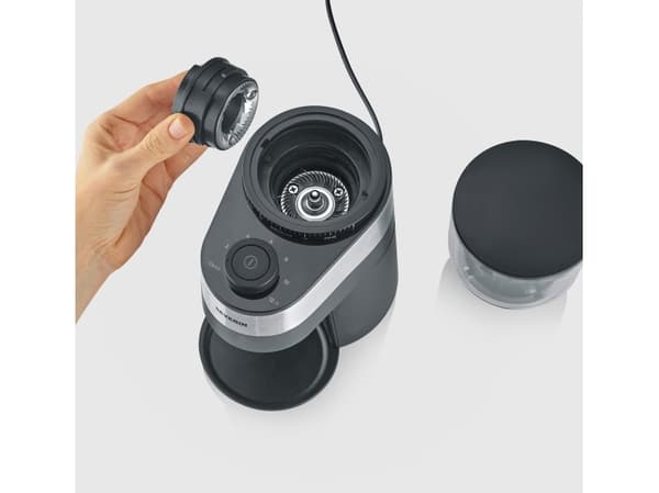 Severin KM 3880, Bladkvarn, 240 g, Svart, Rostfritt stål, Plast, Rostfritt stål, 140 W, 1 st
