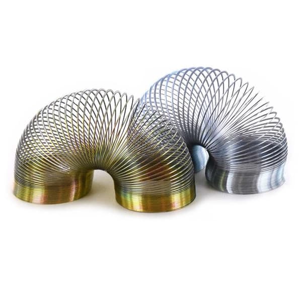 Gående fjäder Metall 6cm Guld Silver